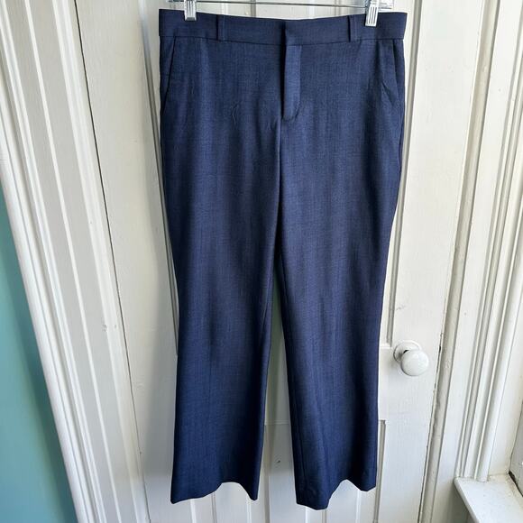 Banana Republic Logan Fit Wool Trousers Navy NWT - Picture 2 of 10